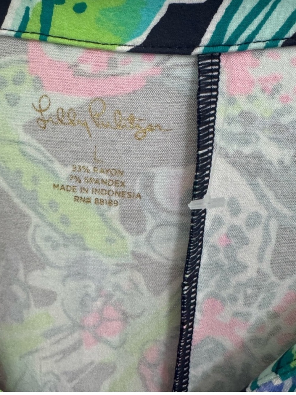 NWOT NEW Lilly Pulitzer UPF 50+ FAYE MAXI DRESS Bright Navy Sway This Way Size L - Picture 8 of 9